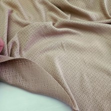 Kaf Kumaş Çapraz Çizgi Desenli %100 Pamuklu Delikli Pointelle Ribana Kumaş