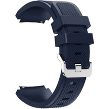 Gpack Spovan SX92 Kordon Kayış Çizgili Silikon 22/czg Lacivert