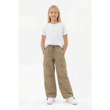 Isobel Isob Unisex Çocuk Kargo Cepli Paraşüt Kumaş Pantolon 8-15 Yaş 7002