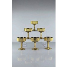 Rova Tr Lüks Titanyum Kaplama Cam Lokumluk - Küçük Boy Kahve Yanı - Hediyelik