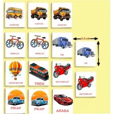 Feyza Design Eğitici Ahşap Zeka Kartları Eşleştirme Oyunu