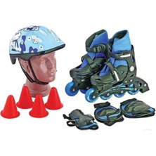 Feyza Design Çocuklar Için Çok Renkli Çantalı Paten Seti