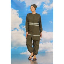 Hobilinka Kadın Tam Tesettür Mayo Haki