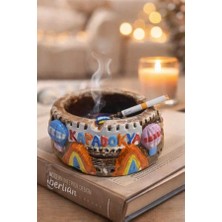 Uğur Mobilya Kapadokya Peribacası Alçı Dekoratif Kültablası Küllük İçi Kapadokya Kabartma