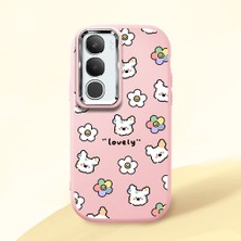 Ucuc Vivo Y19S 4G/Y19S Pro Uyumlu Darbe Emici Kamera Korumalı Pembe Silikon Kılıf