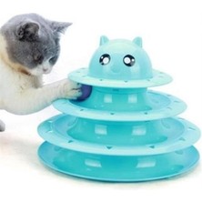 Feyza Design Ug® Tower Of Tracks Eğlenceli Üç Katlı Kedi Oyuncağı Seti Kedi Oyunu