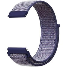 Gpack Huawei Watch Gt 2 Porsche Design Kordon Kayış Kumaş Cırt Cırtlı 22/crt Lacivert