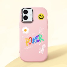 Ucuc iPhone 16 Plus Uyumlu Darbe Emici Kamera Korumalı Pembe Silikon Kılıf