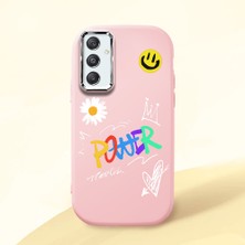 Ucuc Samsung Galaxy M34 Uyumlu Darbe Emici Kamera Korumalı Pembe Silikon Kılıf