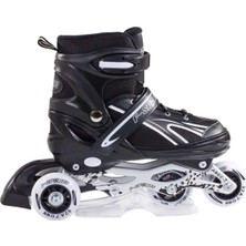 Feyza Design Silikon Teker Metal Ayarlanabilir Yetişkin ve Çocuk Pateni