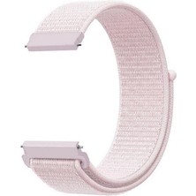 Gpack Spovan Watch 4 Pro Kordon Kayış Kumaş Cırt Cırtlı 22/crt Pembe