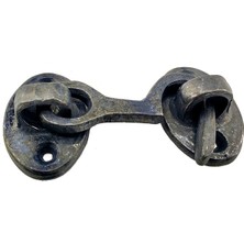 Hobilinka Antika Tarz Dekoratif Pirinç Çengeli - 5cm, Oksit