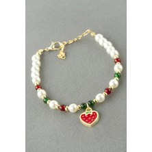 Bijuteri Net Çilek Inci Boncuk Bileklik