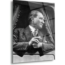 Shiny Art Atatürk Tren Penceresinden Cam Tablo – ATA151