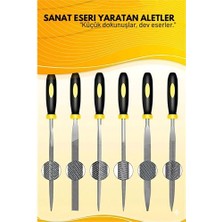 Hobilinka Profesyonel 6'lı Ahşap Eğe ve Törpü Seti - Hassas Oyma ve Şekillendirme Hobi Takımı (17CM)