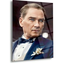 Shiny Art Atatürk Portre Cam Tablo – ATA189