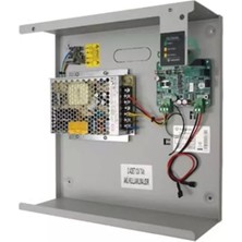 Teknim TPU-8245 Harici Güç Kaynağı - 24V~5A (Metal Kasa) En 54-4 Sertifikalıdır. 2 Adet 12V 7AH Veya 12V 12AH Akü ile Kullanılır.  Aküler Hariçtir.