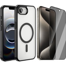 Vendas iPhone 17E Kılıf M-Safe Wireless Şarj Özellikli Silikon Zore Ege Kapak + Hayalet Ekran Koruyucu