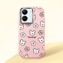 Ucuc Vivo Y77T/Y78M Uyumlu Darbe Emici Kamera Korumalı Pembe Silikon Kılıf