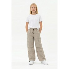 Isobel Isob Unisex Çocuk Kargo Cepli Paraşüt Kumaş Pantolon 8-15 Yaş 7002