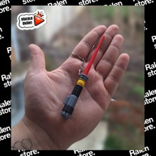 Ralen Içe Geçmeli Mini Işın Kılıcı Anahtarlık – Teleskopik Uzayan Star Wars Tarzı Anahtarlık – Koleksiyonluk Sci-Fi Anahtarlık – Dayanıklı Plastik Tasarım – Çanta, Anahtar ve Aksesuar Süsü