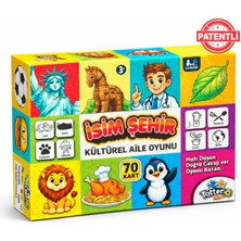 Feyza Design Isim Şehir Kart Oyunu - Eğitici Aile ve Çocuk Oyunu 4+ Yaş