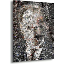 Shiny Art Atatürk Mozaik Portre Cam Tablo – ATA135