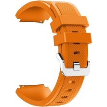 Gpack Honor Watch Magic 2 46MM Kordon Kayış Çizgili Silikon 22/czg Turuncu