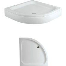 120 x 120 Oval Panelli Duş Tekneleri H:17 cm