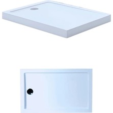 90 x 140 Dikdörtgen Monoblok Duş Teknesi H:10 cm