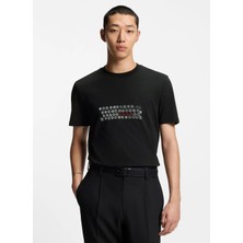 Hugo Bisiklet Yaka Siyah Erkek T-Shirt 50553755_DEYSS