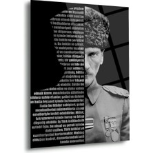 Shiny Art Atatürk Gençliğe Hitabe Cam Tablo – ATA171