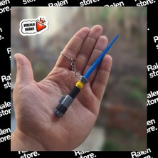 Ralen Içe Geçmeli Mini Işın Kılıcı Anahtarlık – Teleskopik Uzayan Star Wars Tarzı Anahtarlık – Koleksiyonluk Sci-Fi Anahtarlık – Dayanıklı Plastik Tasarım – Çanta, Anahtar ve Aksesuar Süsü