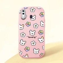 Ucuc Samsung Galaxy A30 Uyumlu Darbe Emici Kamera Korumalı Pembe Silikon Kılıf