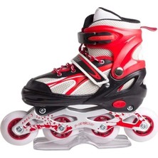 Feyza Design Ayarlanabilir Çocuk Pateni 34-37 Numara Kırmızı