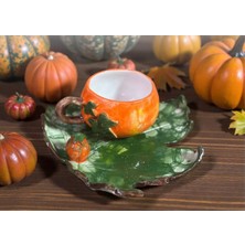 TuanART Seramik el yapımı kabak model fincan