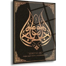 Shiny Art Edep Ya Hu Hat Sanatı Cam Tablo – ISL172