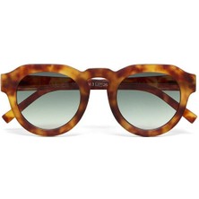 Okkia Zeno Round Unisex Güneş Gözlüğüsahara Havana / Lens: Yeşil