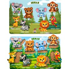 Feyza Design Eğitici Ahşap Bul Tak Oyuncağı ve Zeka Geliştirici Puzzle