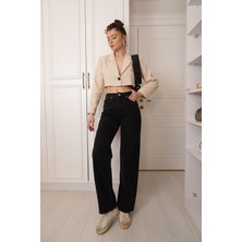 Füme Yüksek Bel Palazzo Jean