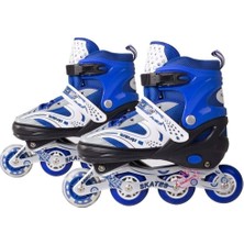 Feyza Design Çocuklar Için Ayarlanabilir Mavi Paten 34-41 Beden