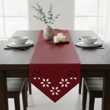 Grand Fine Art 1 Adet Deri RUNNER-40X140 Cm-Çiçek Desenli Runner