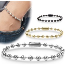 Fm 💎 Premium Top Çelik Zincir Bileklik 6mm 3183CZB2D15 - 20 cm - Altın Renk