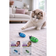 Feyza Design 2'li Çok Renkli Hareketli Kedi Oyuncağı Seti