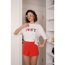 Heaven Kırmızı Şort Etek