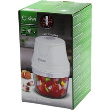 Hobilinka Kiwi KC-8203  USB Şarjlı Mini   3 Bıçaklı  Blender Rondo Gıda Doğrayıcı  350ML=MİKA Kristal