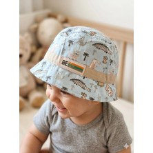 Benitto Kids Kitti 0-18 Ay Safari Desenli Erkek Bebek Fötr Şapka