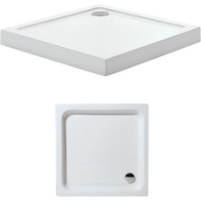 90 x 90 Kare Monoblok Duş Teknesi H:10 cm