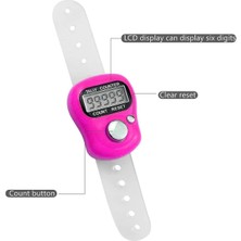 Feyza Design Dijital Tesbih Yüzük Spor Sayacı Pembe