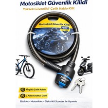 Feyza Design Yüksek Güvenlikli Metal Kablo Kilidi 15X100CM - Siyah